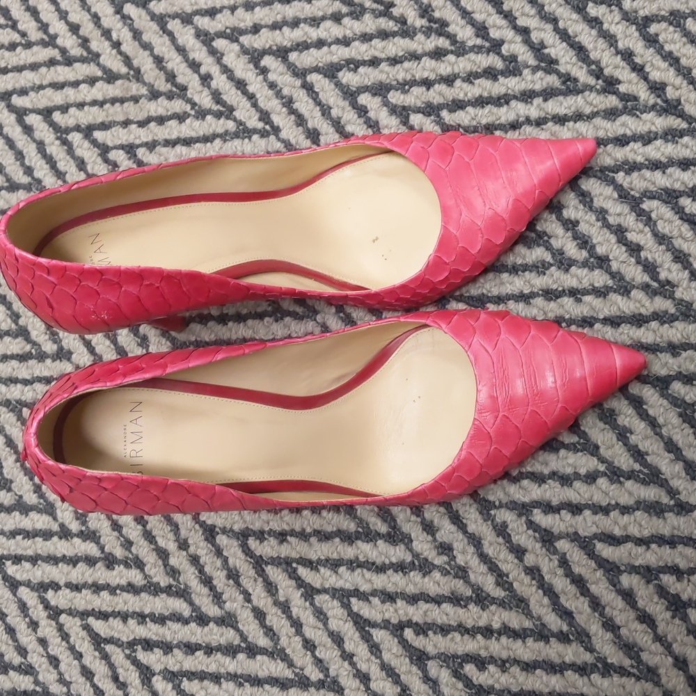 Pink Python Pumps - image 1